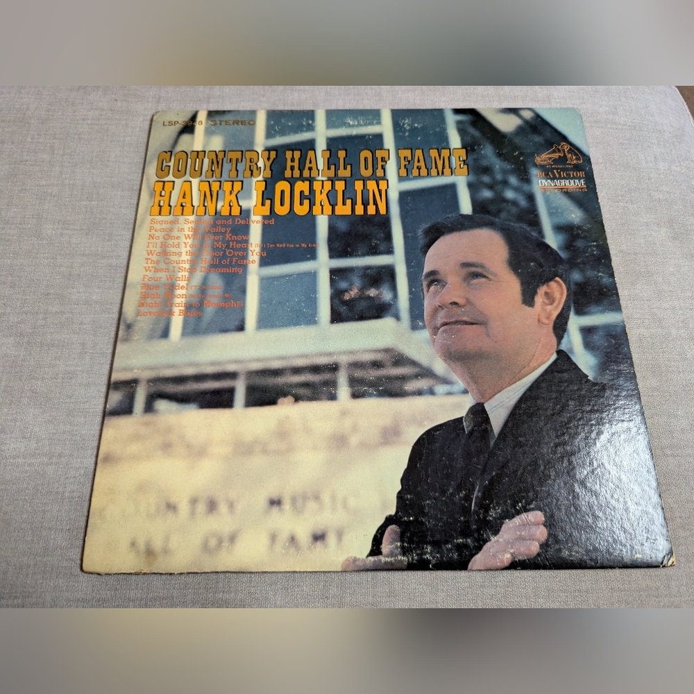 Country Music Hall Of Fame Hank Locklin LP Vinyl Record